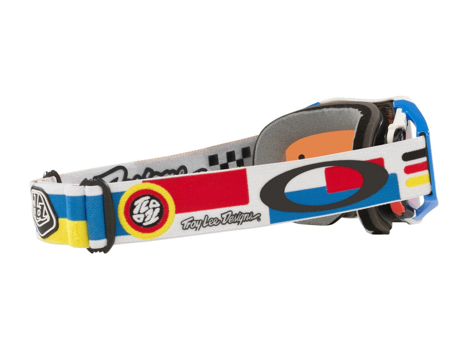 Oakley Airbrake MTB Troy Lee Designs - Prizm MX Sapphire Iridium, white dropin - Bild 8