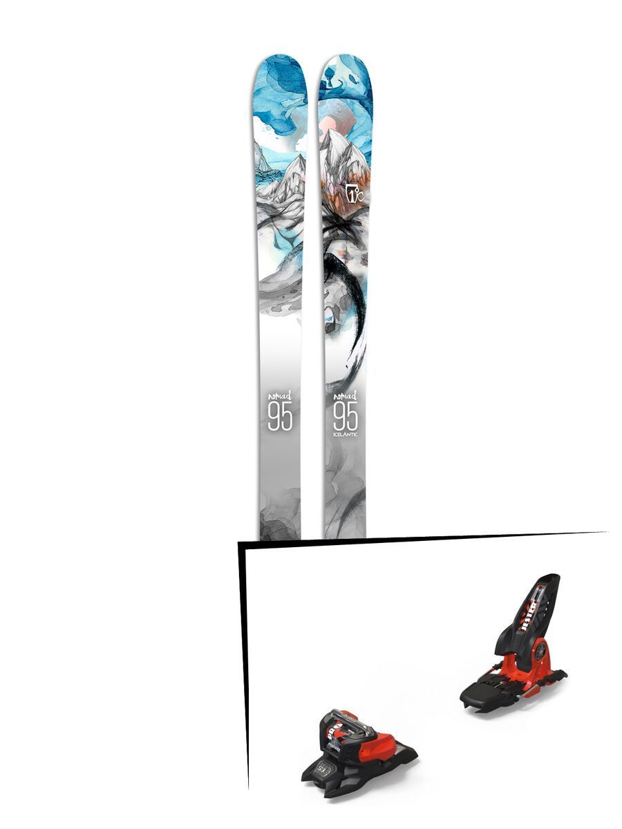 Set: Icelantic Nomad 95 2017 + Marker Jester 18 Pro ID (2319332) - Bild 1