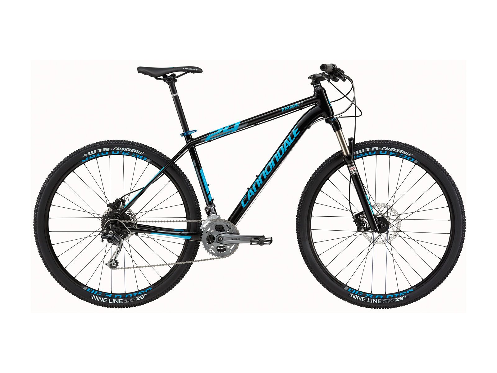 Cannondale Trail 27.5 3, jet black with ultra blue, charcoal gray, gloss - Bild 1