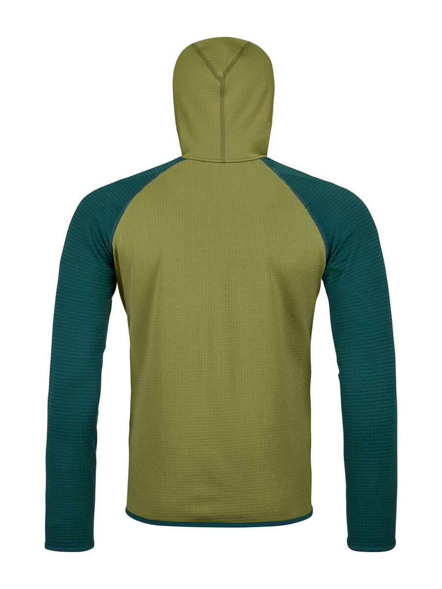 Ortovox Merino Fleece Grid Plus Classic Knit Hoody M, wild herbs - Bild 2