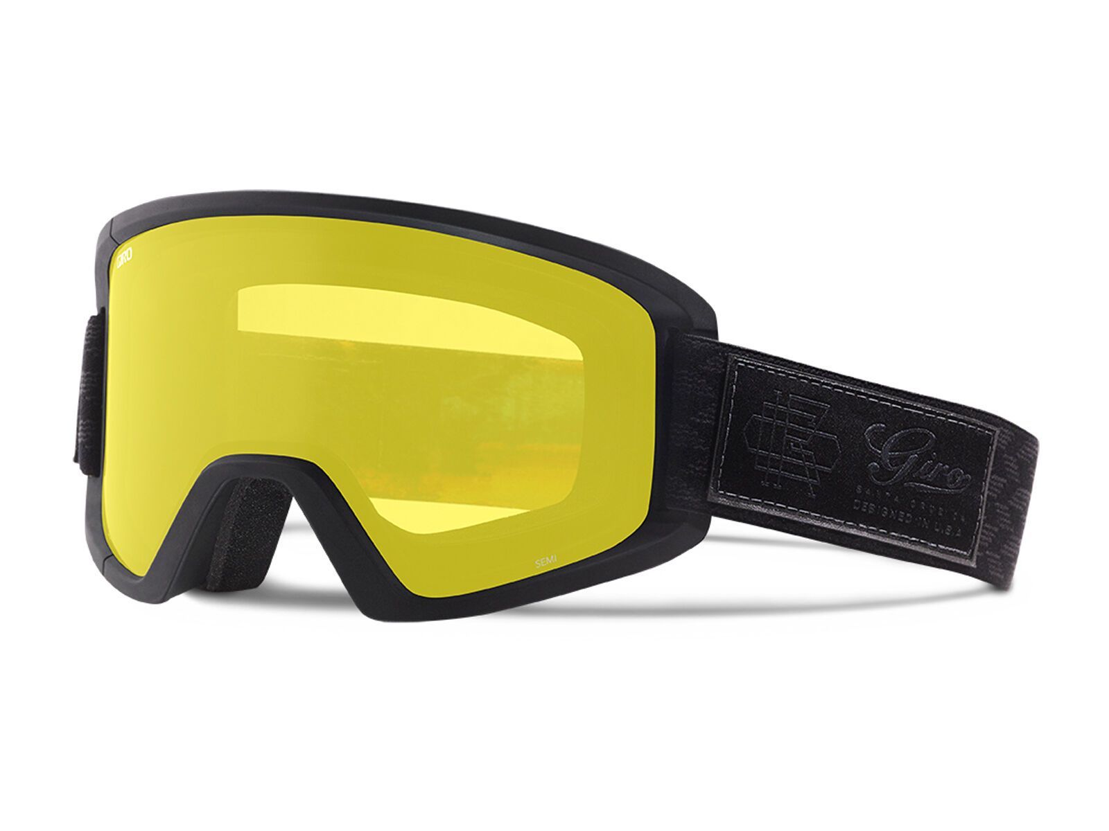 Giro Semi inkl. Wechselscheibe, black blazer, black limo/yellow - Bild 2