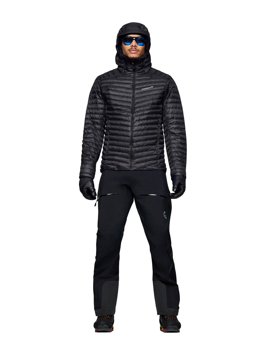 Norrona trollveggen down800 super light Hood M's, caviar black - Bild 4