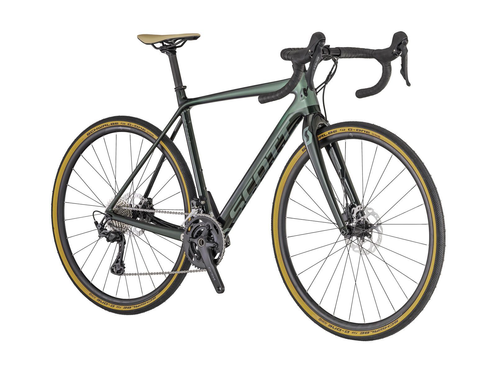 Scott Addict Gravel 30, dark green metalic/chamo green - Bild 2
