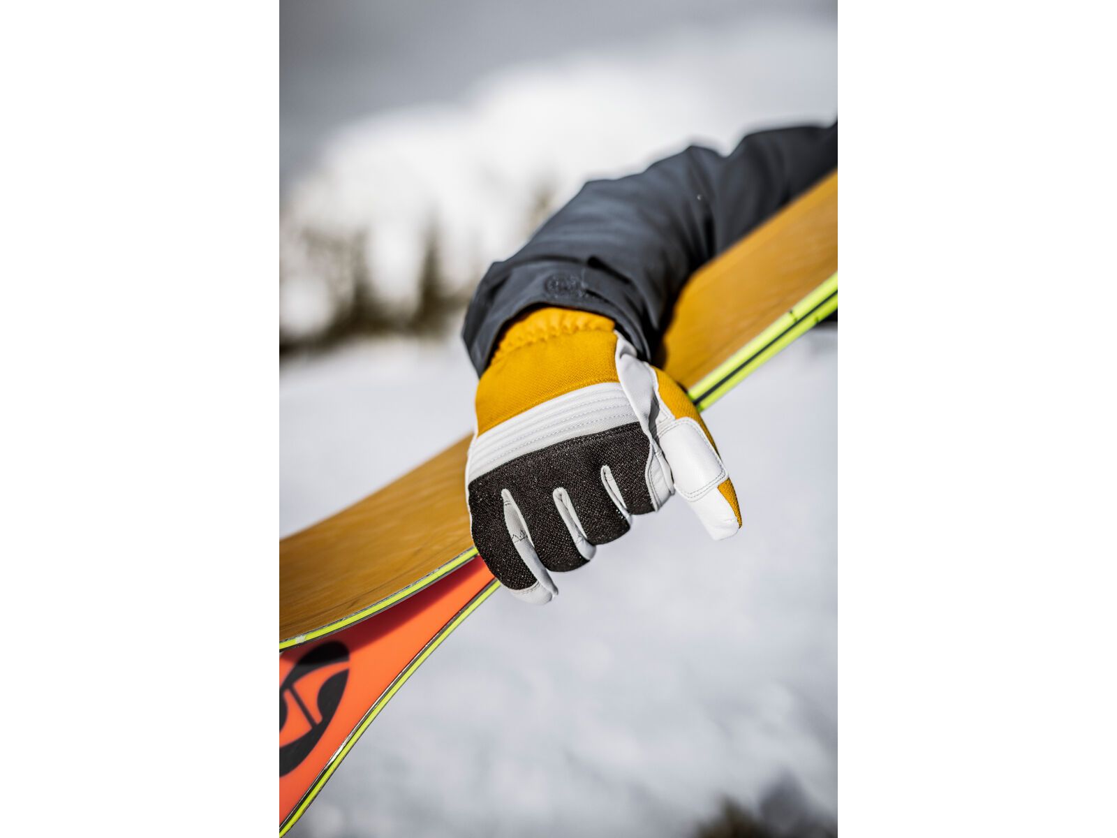 Hestra Couloir 5 Finger, mustard/offwhite - Bild 6