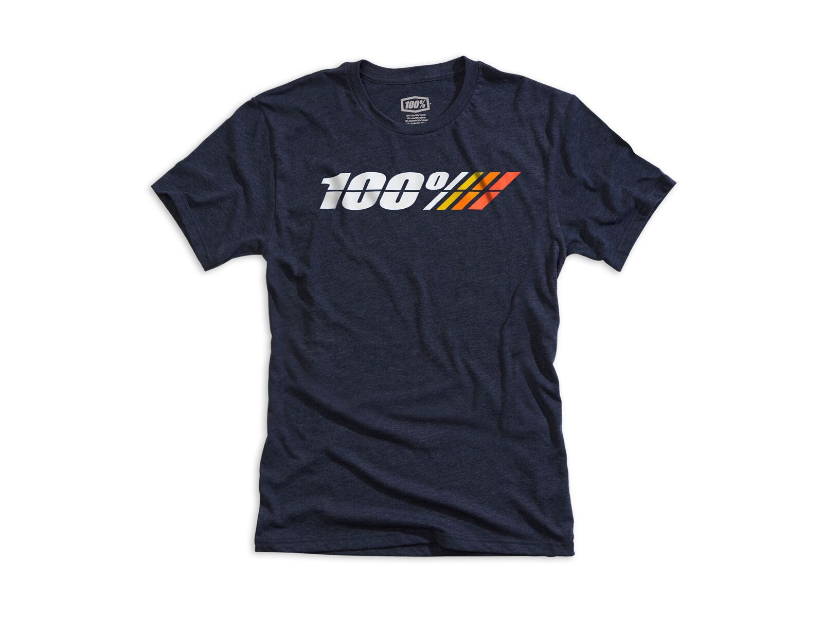 100% Motorrad Tech Tee, navy heather - Bild 1