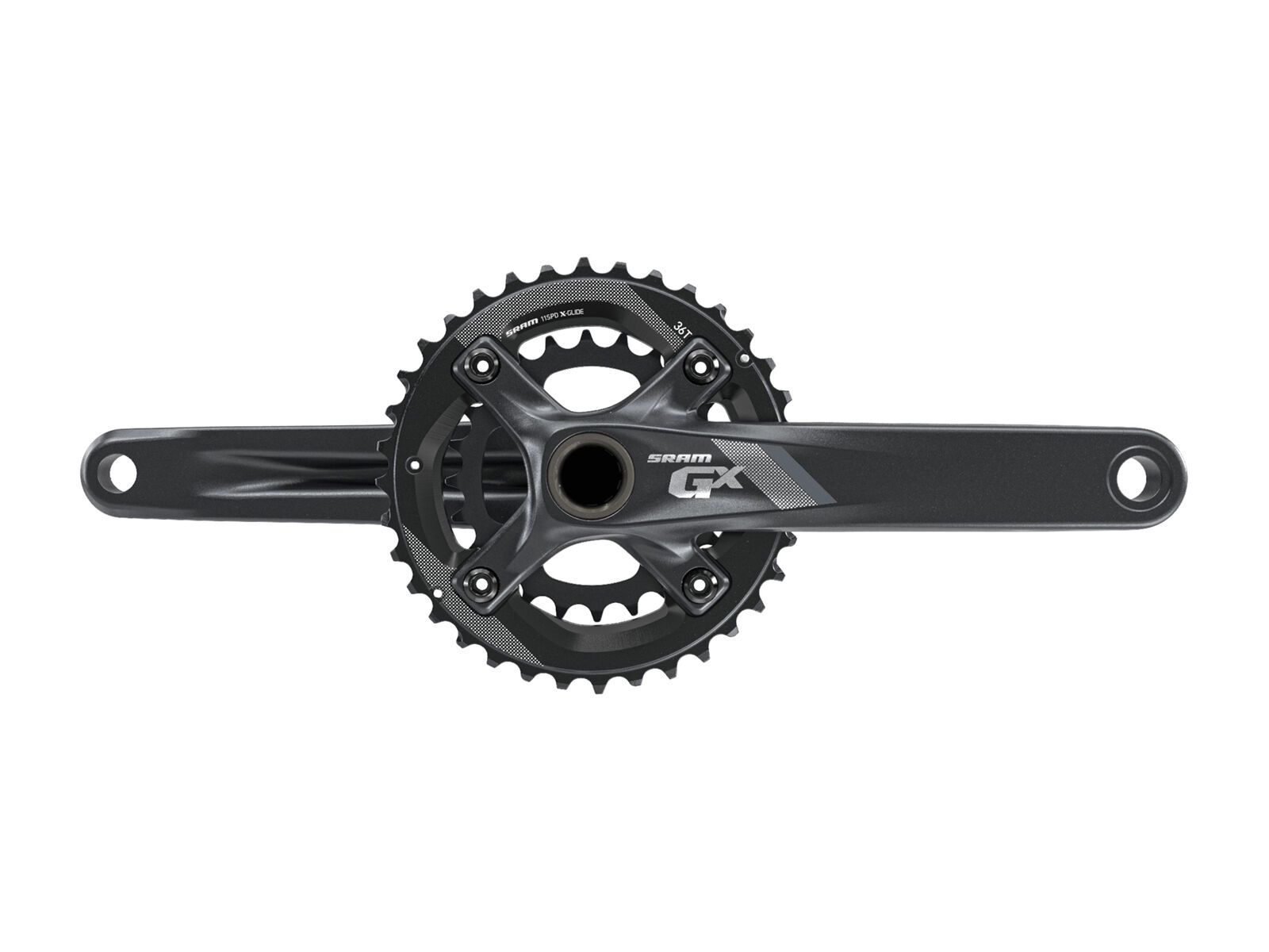 SRAM GX-1000 2x10 Kurbel - BB30, 36/24 Z, schwarz - Bild 1