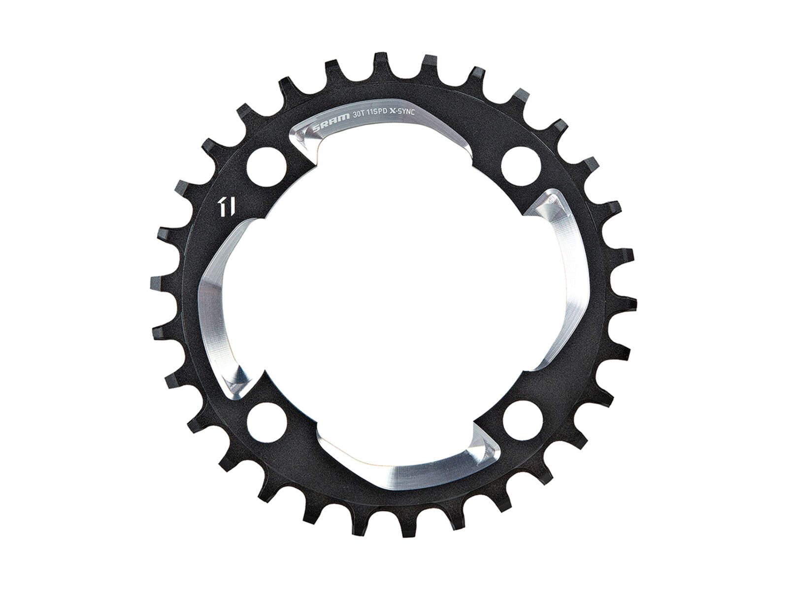 SRAM X01 X-Sync Kettenblatt - 1x11, schwarz-silber - Bild 1