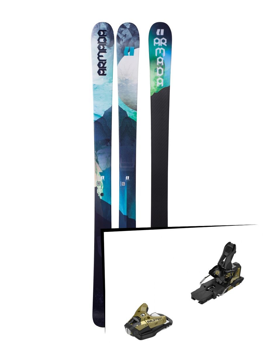 Set: Armada Victa 93 2018 + Salomon STH2 WTR 16 gold/black - Bild 1