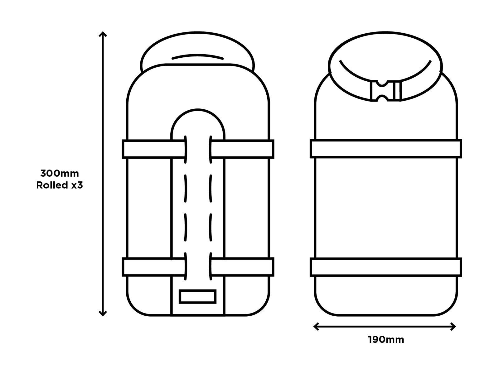 Restrap Fork Bag - 5 L, black - Bild 8