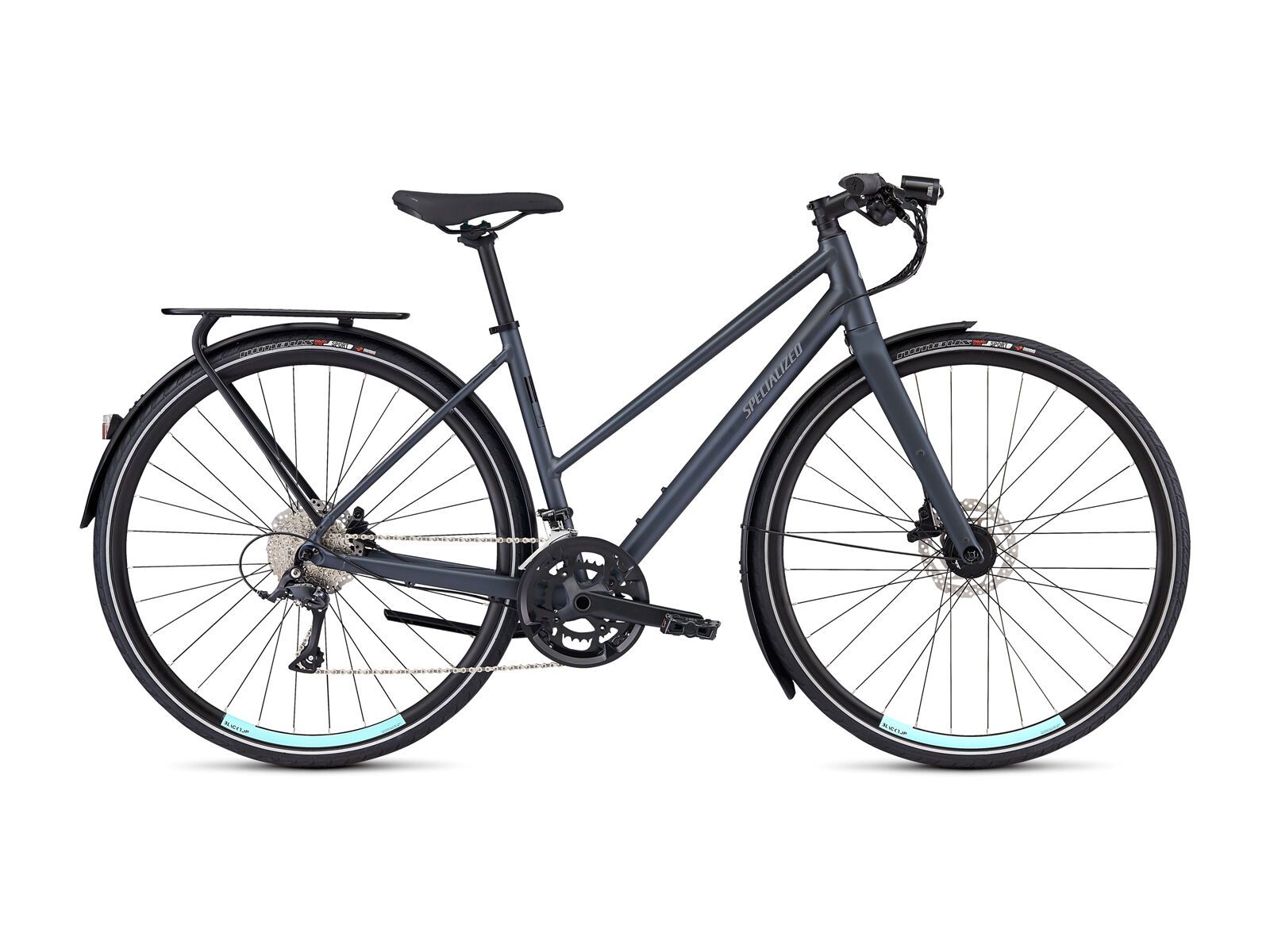 *** 2. Wahl *** Specialized Women's Sirrus Sport EQ Step-Through - Black Top LTD 2020, cast battleship/turquoise - Fitnessbike | Größe L // 50 cm - Bild 1
