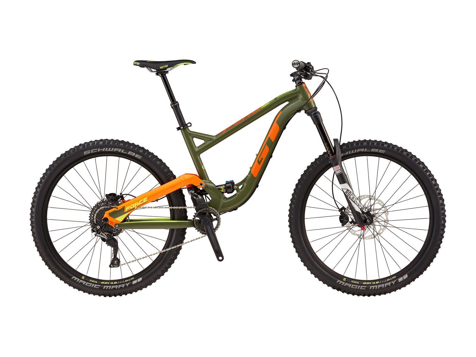 GT Force Expert, satin military green w/ orange & neon yellow - Bild 1