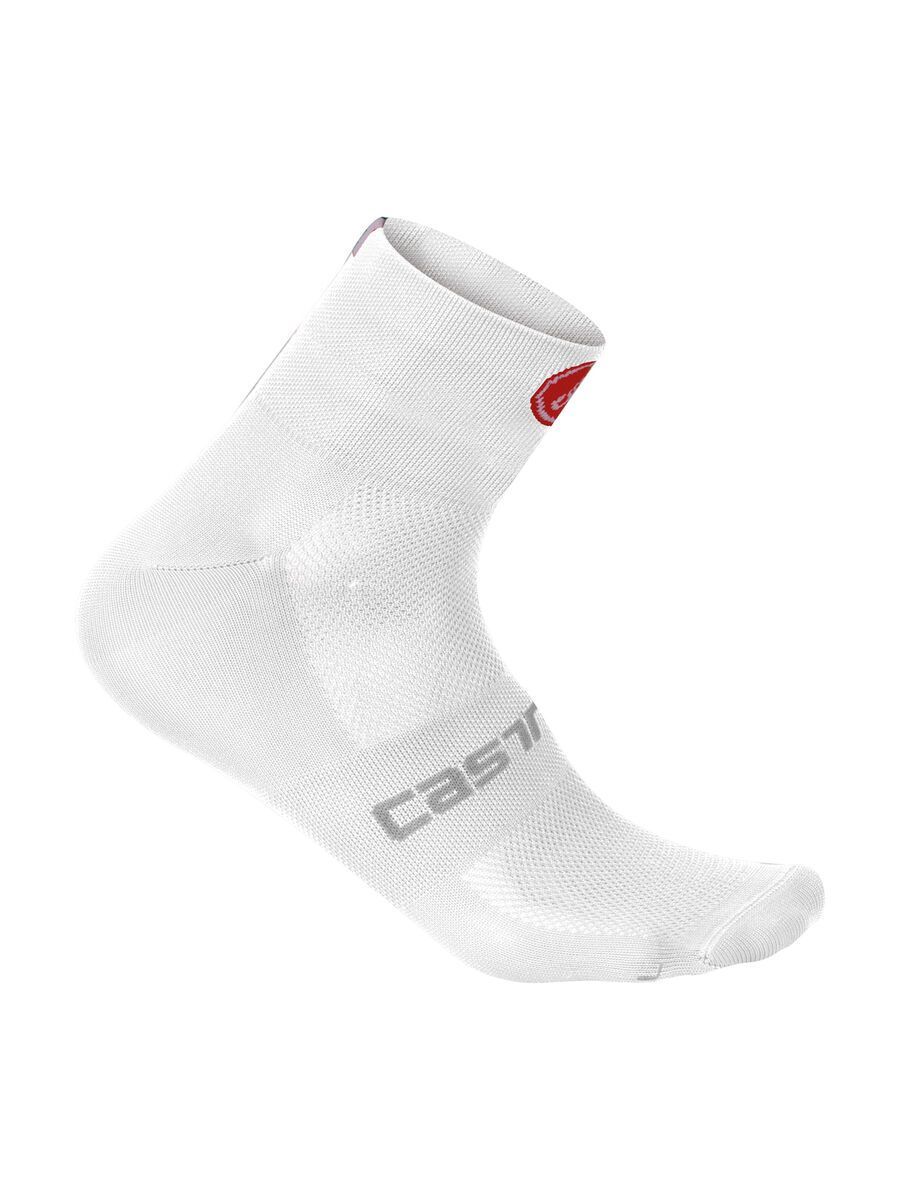 Castelli Quattro 6 Sock, white - Bild 1