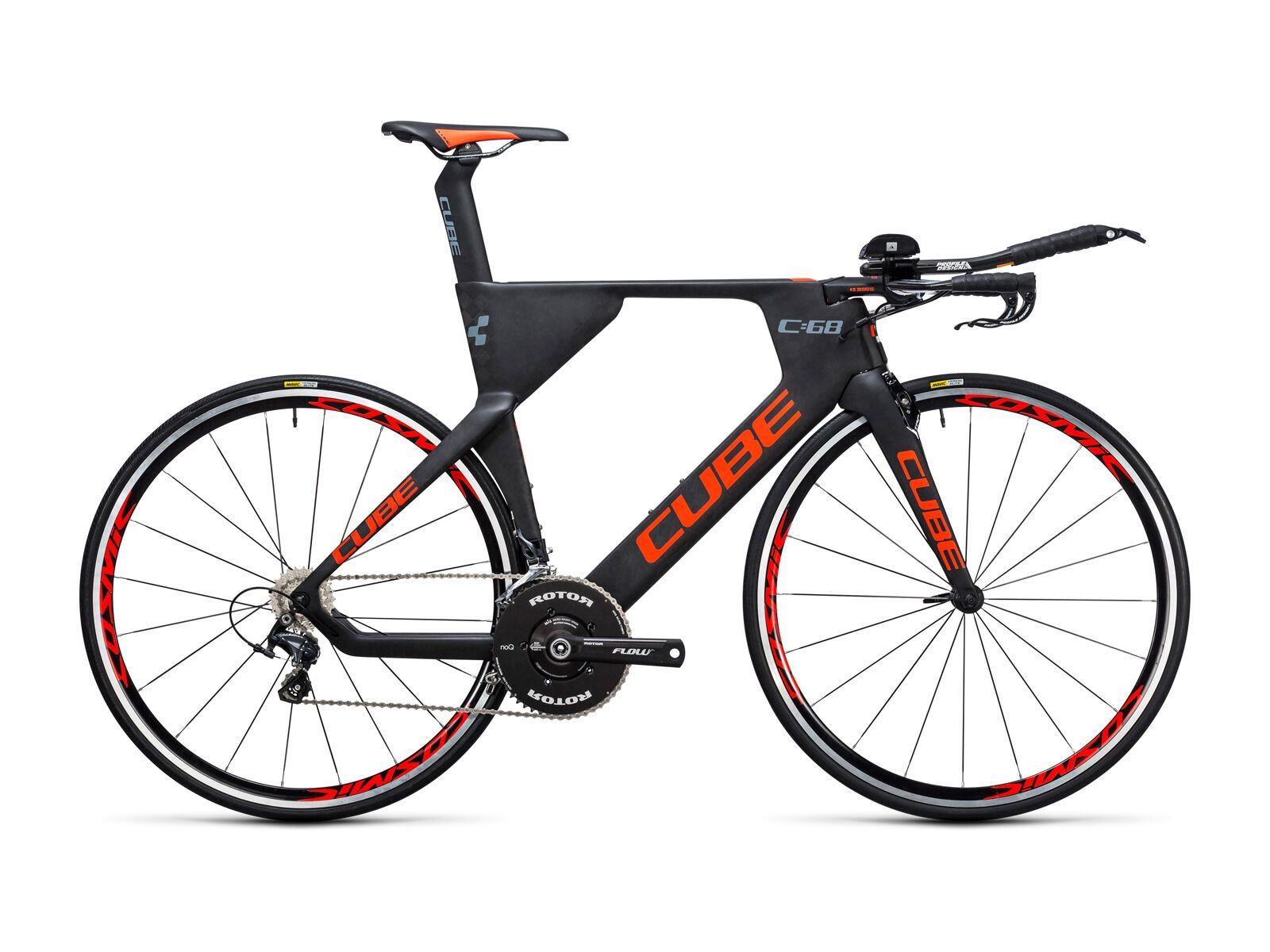 Cube Aerium C:68 Race, carbon´n´flashred - Bild 1