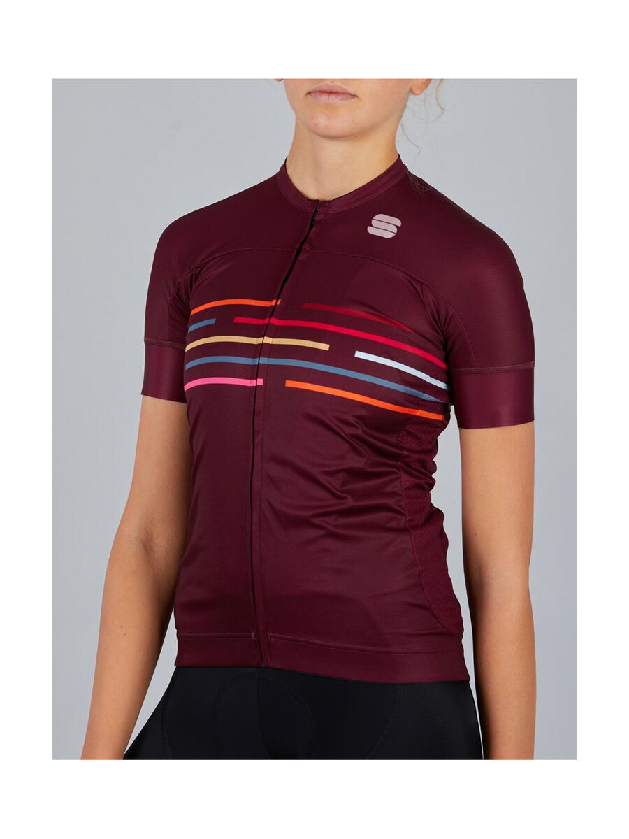 Sportful Vélodrome W Short Sleeve Jersey, red wine - Bild 5