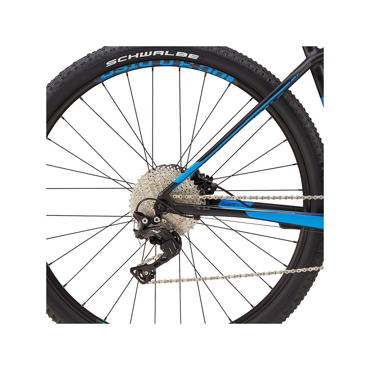Cannondale F-SI 3 29, matte jet black w/ gloss ultra blue - BLU - Bild 4