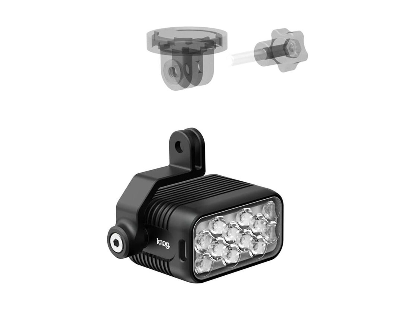 Knog Blinder E & X Large GoPro Mount, black - Bild 1