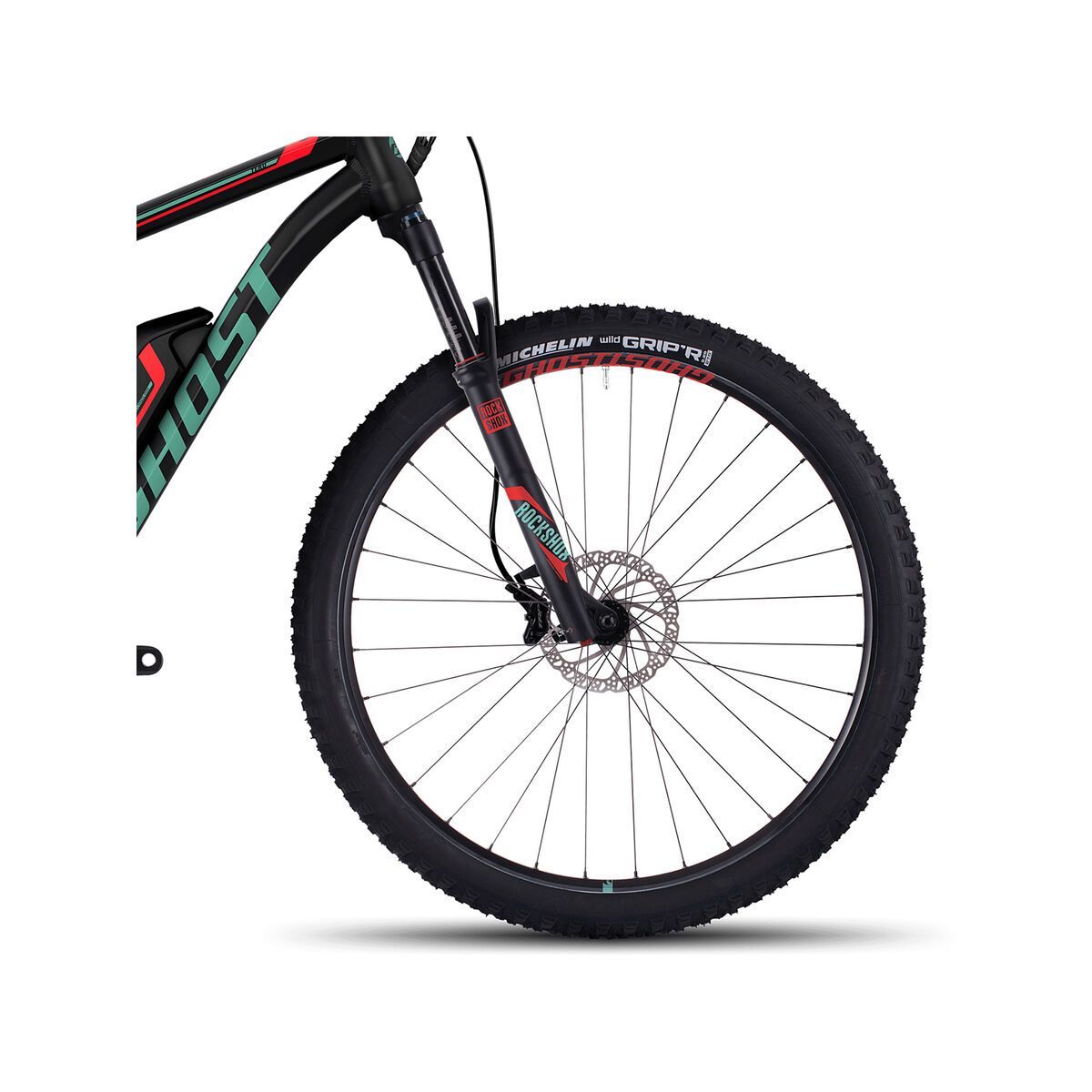 Ghost Hybride Teru 7 AL, night black/jade blue/neon red - Bild 2