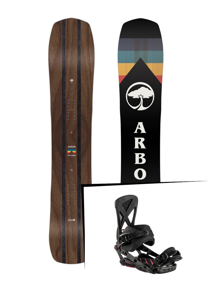 Set: Arbor A-Frame 2019 + Nitro Phantom Carver blackout - Bild 1