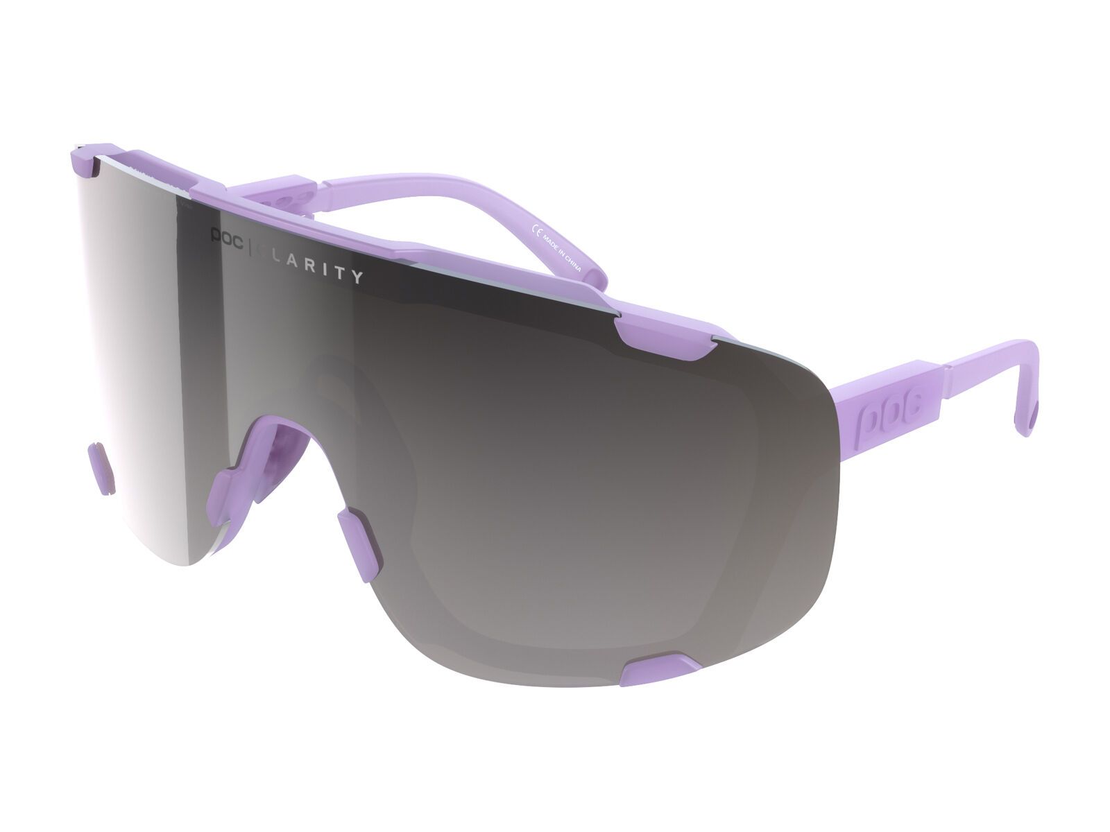 POC Devour, Clarity Road Silver / purple quartz transl. - Bild 1