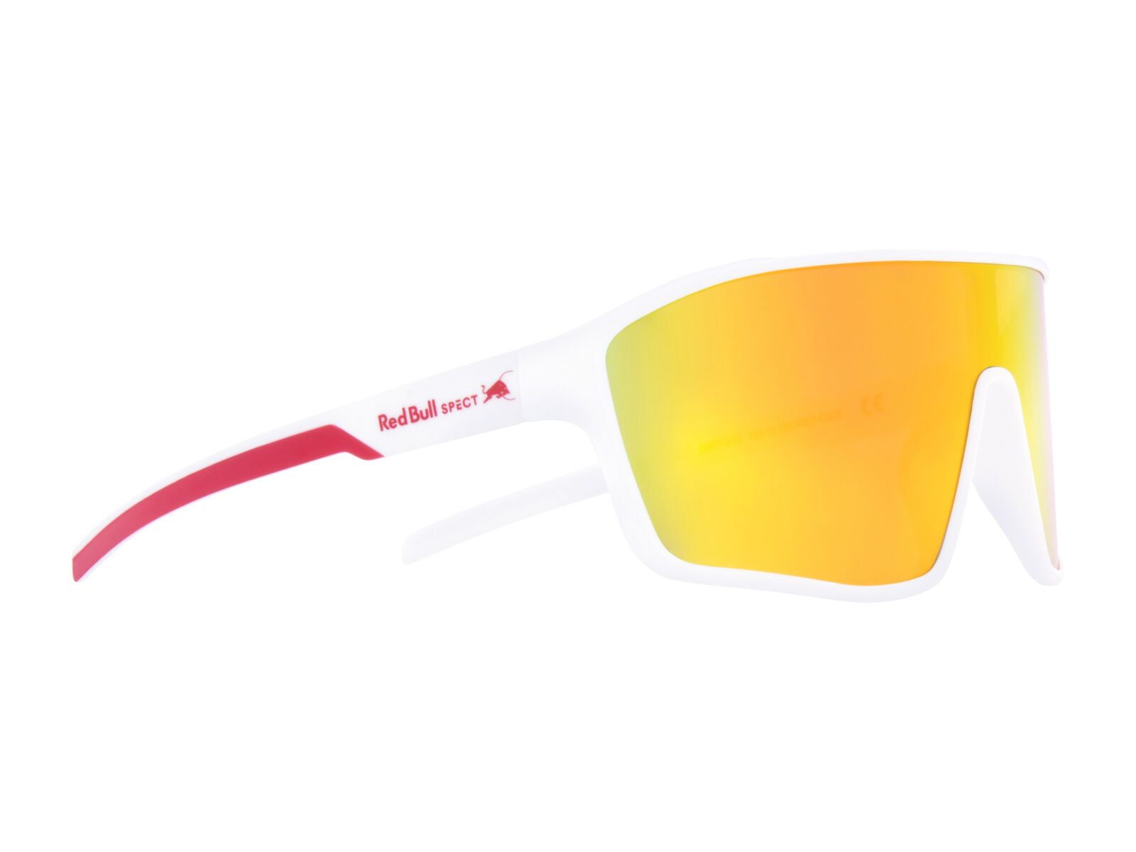 Red Bull Spect Eyewear Daft, Red Revo / shiny white - Bild 1