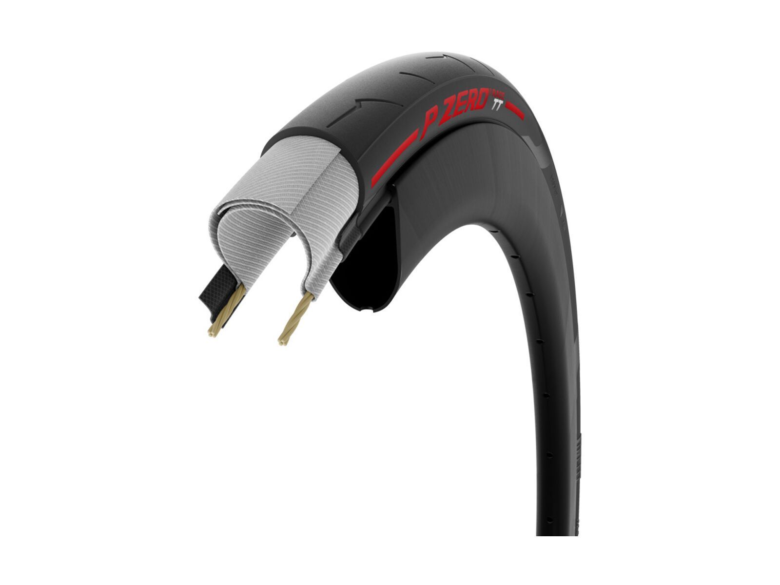 Pirelli P Zero Race TT Lite Road - 700C, red label - Bild 2