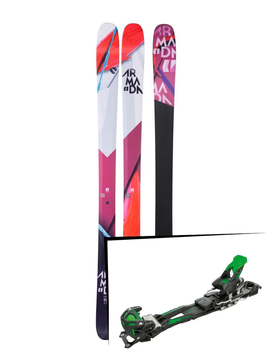 Set: Armada Trace 98 2018 + Tyrolia Adrenalin 16 solid black flash green - Bild 1