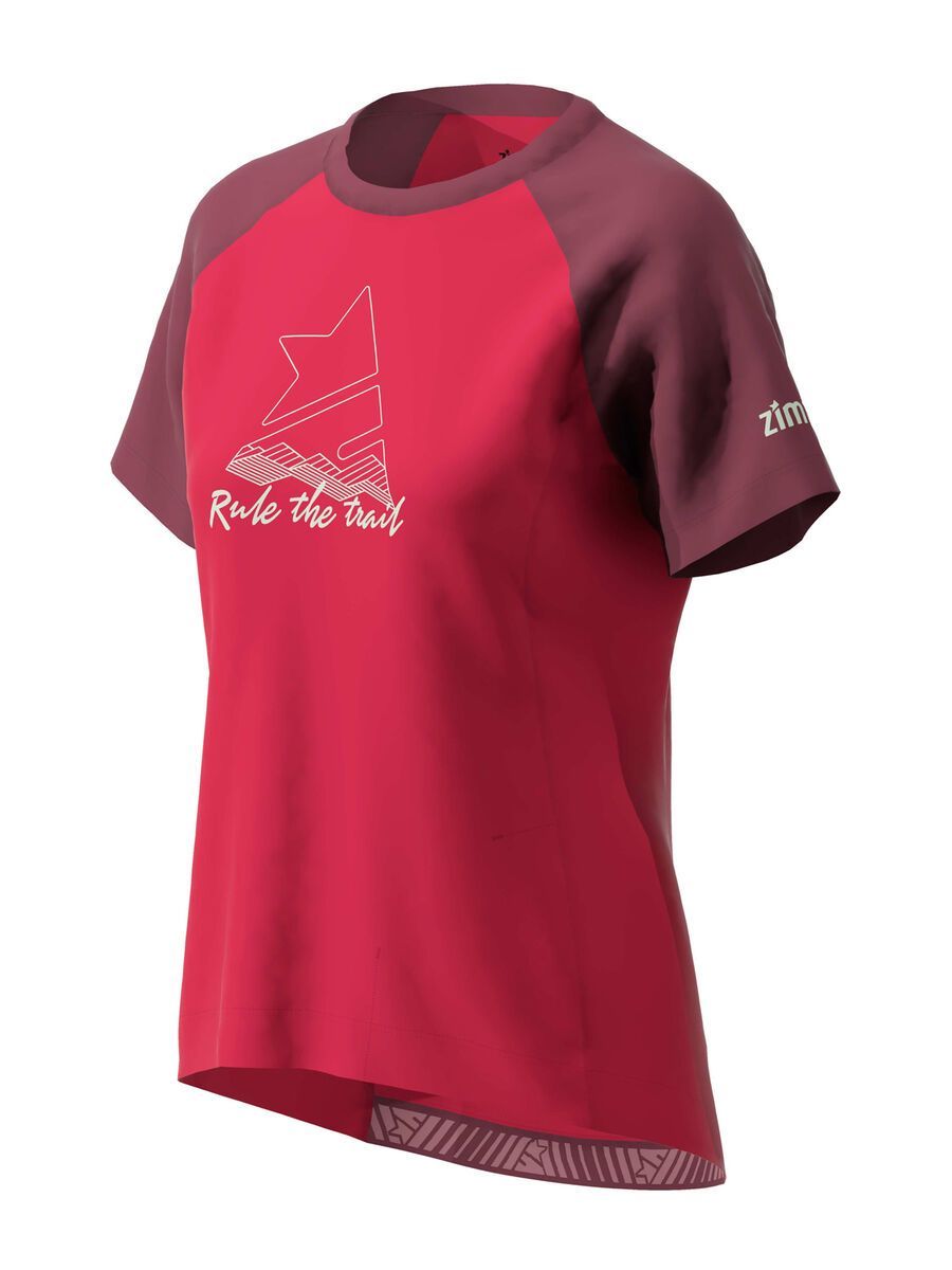 Zimtstern PureFlowz Shirt SS Women's, jester red/windsor wine/fog green - Bild 2