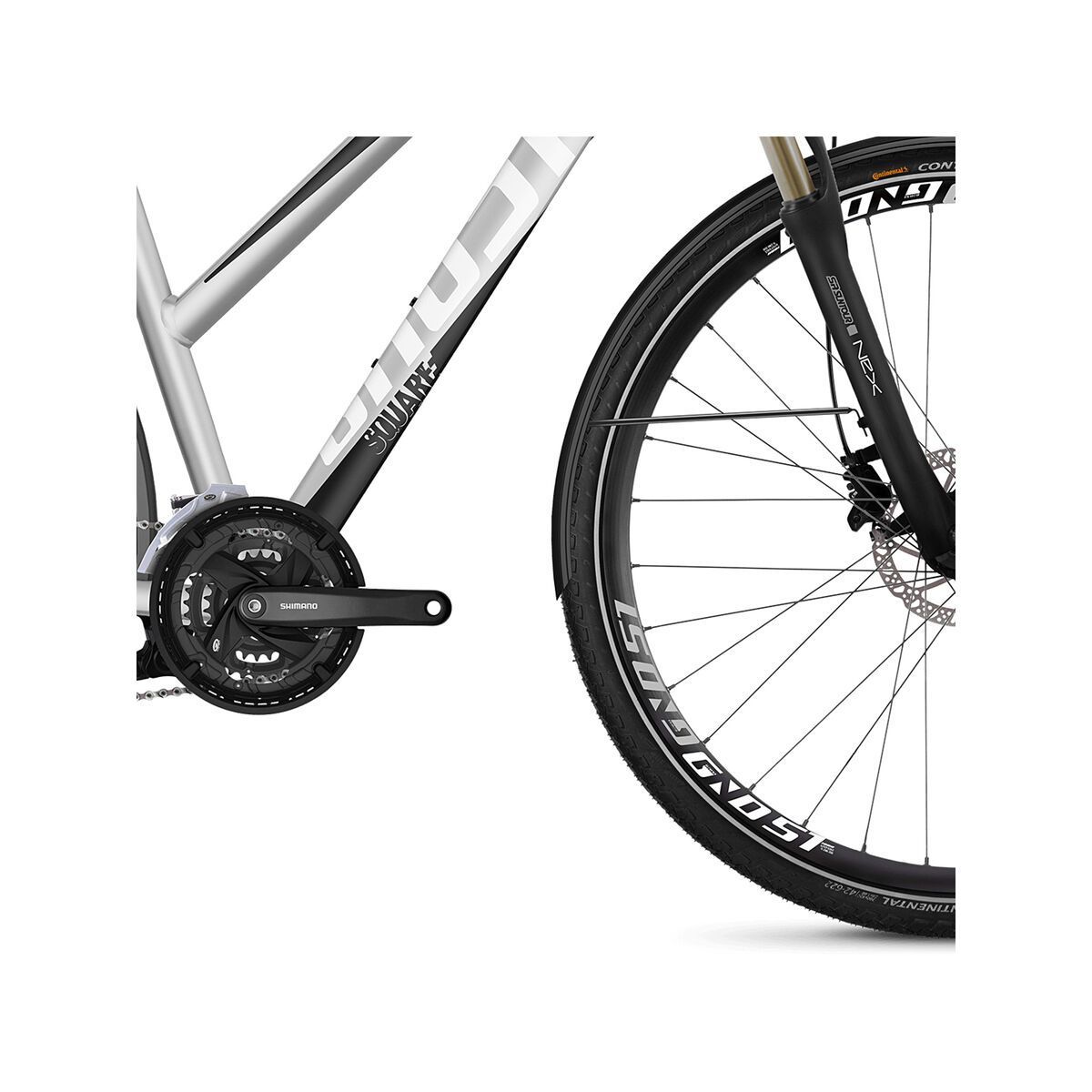 Ghost Square Trekking 4.8 W AL, iridium silver/jet black/star white - Bild 4