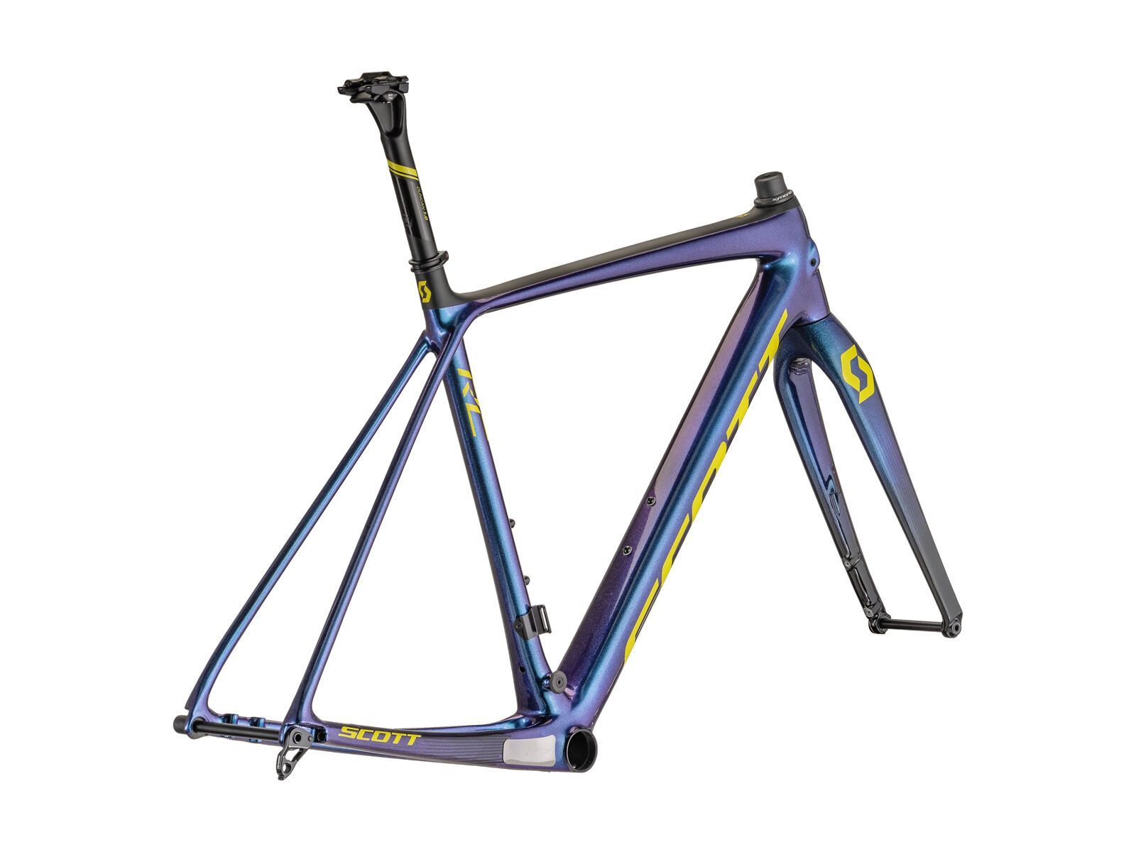 Scott Addict CX RC Frameset, prism purple/radium yellow - Bild 1
