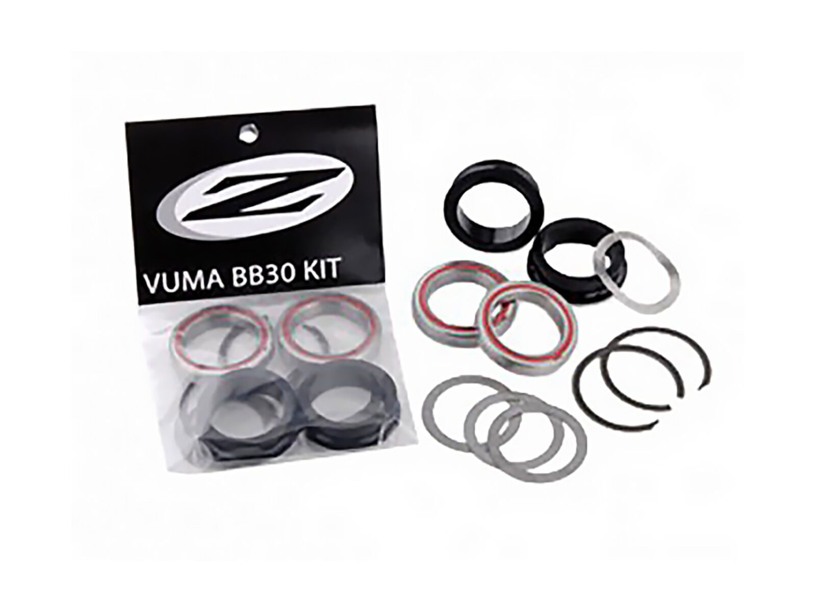 Zipp Vuma BB30 Ceramic Spacer Kit, silber - Bild 1