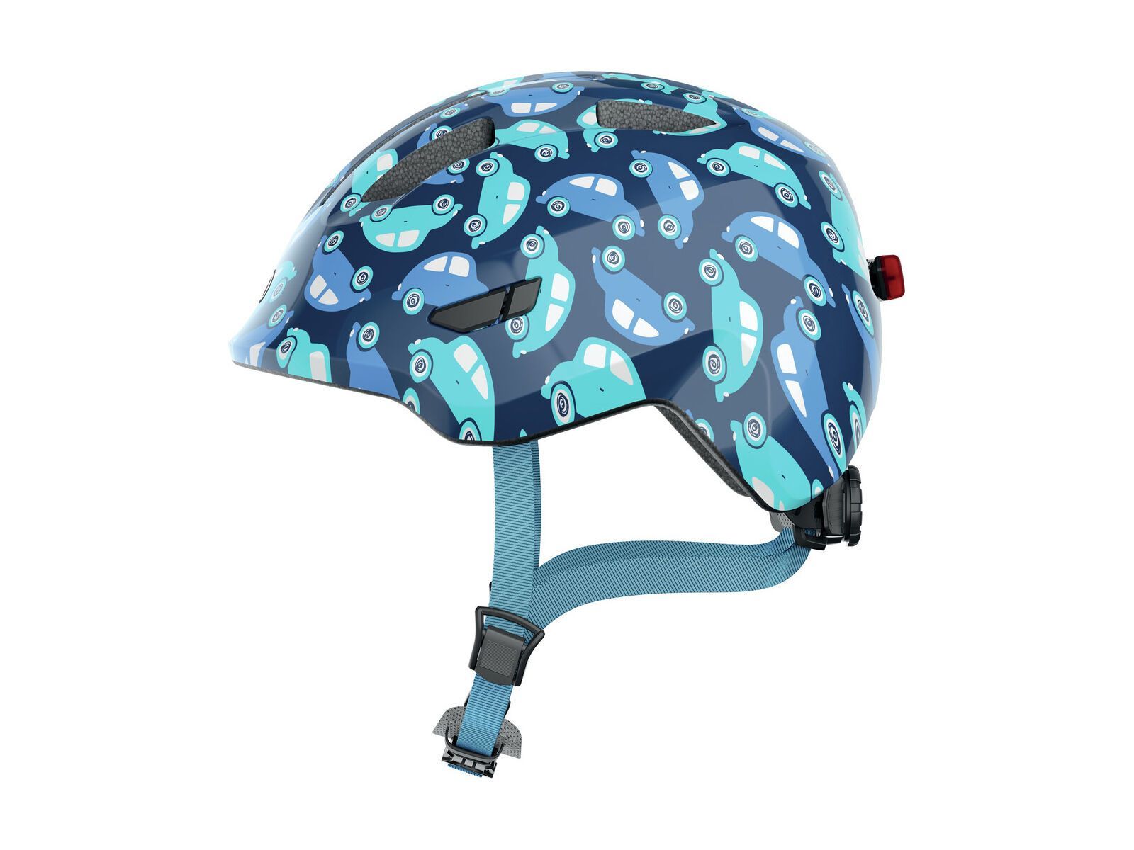 Abus Smiley 3.0 LED, blue car shiny - Bild 1