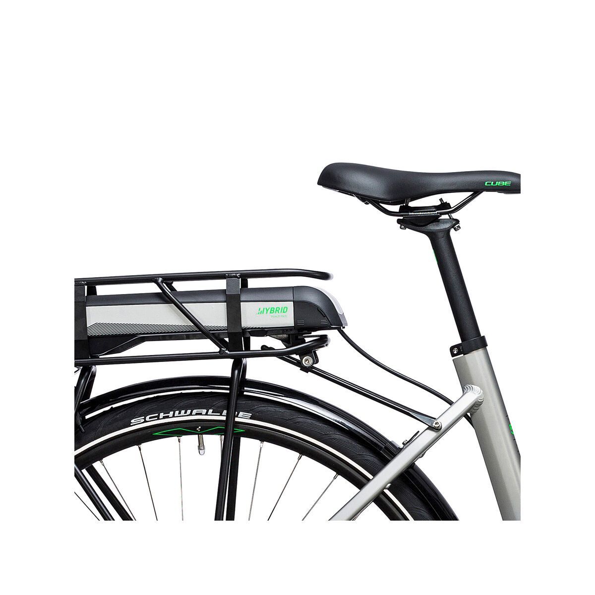 Cube Touring Hybrid ONE 400 Trapeze, silver´n´flashgreen - Bild 5