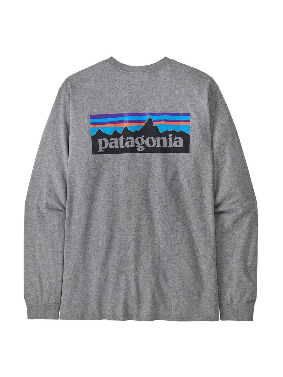Patagonia Men's Long-Sleeved P-6 Logo Responsibili-Tee, gravel heather - Bild 2
