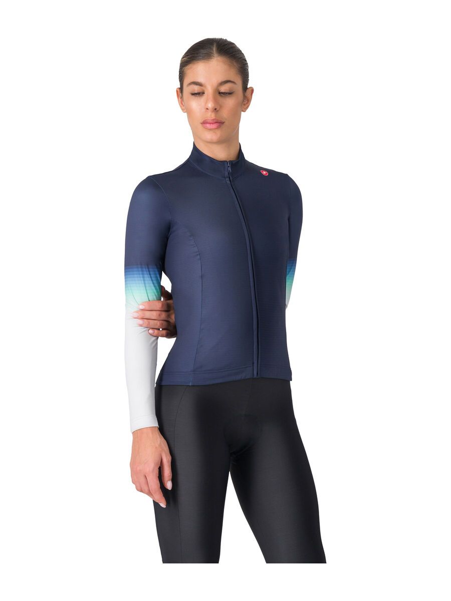 Castelli Corso Thermal Jersey, belgian blue/silver gray-pool - Bild 1