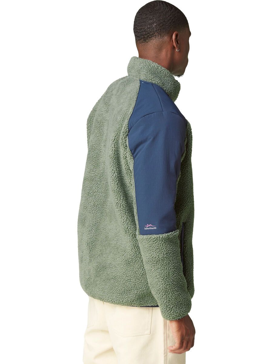 Picture Quilchena Zip Fleece, green spray dark blue - Bild 5