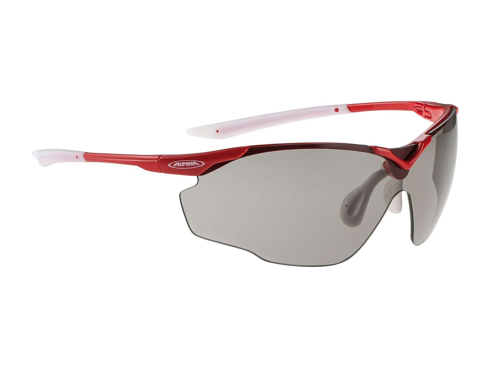 Alpina Splinter Shield VL, red white/Lens: varioflex black - Bild 1