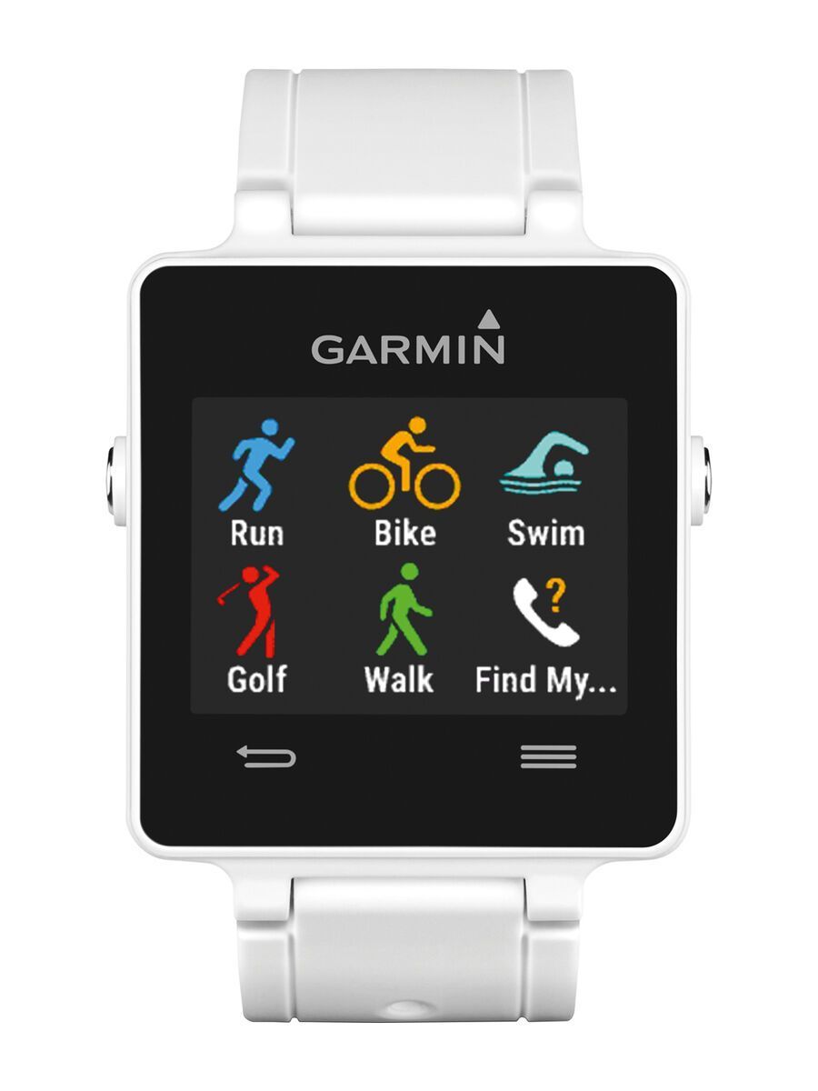*** 2. Wahl *** Garmin vivoactive HRM Bundle (mit Brustgurt), weiss - Sportuhr | - Bild 1