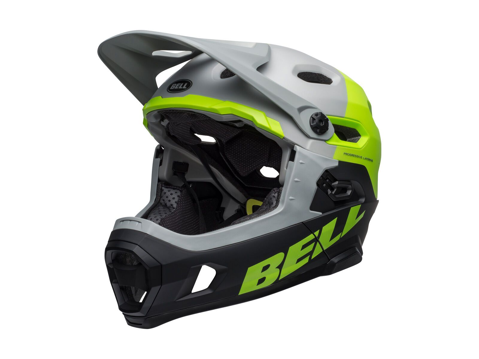 Bell Super DH MIPS, matte/gloss dark gray/bright green/black - Bild 1