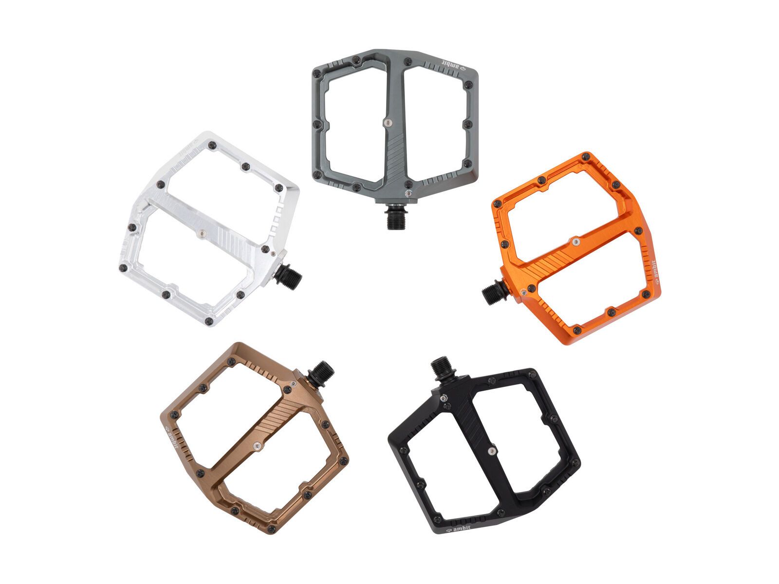 Ambit Components Flatpedal Breach - large, silber - Bild 5