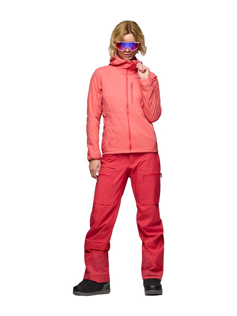Norrona lyngen Alpha100 Zip Hood W's, calypso coral - Bild 6