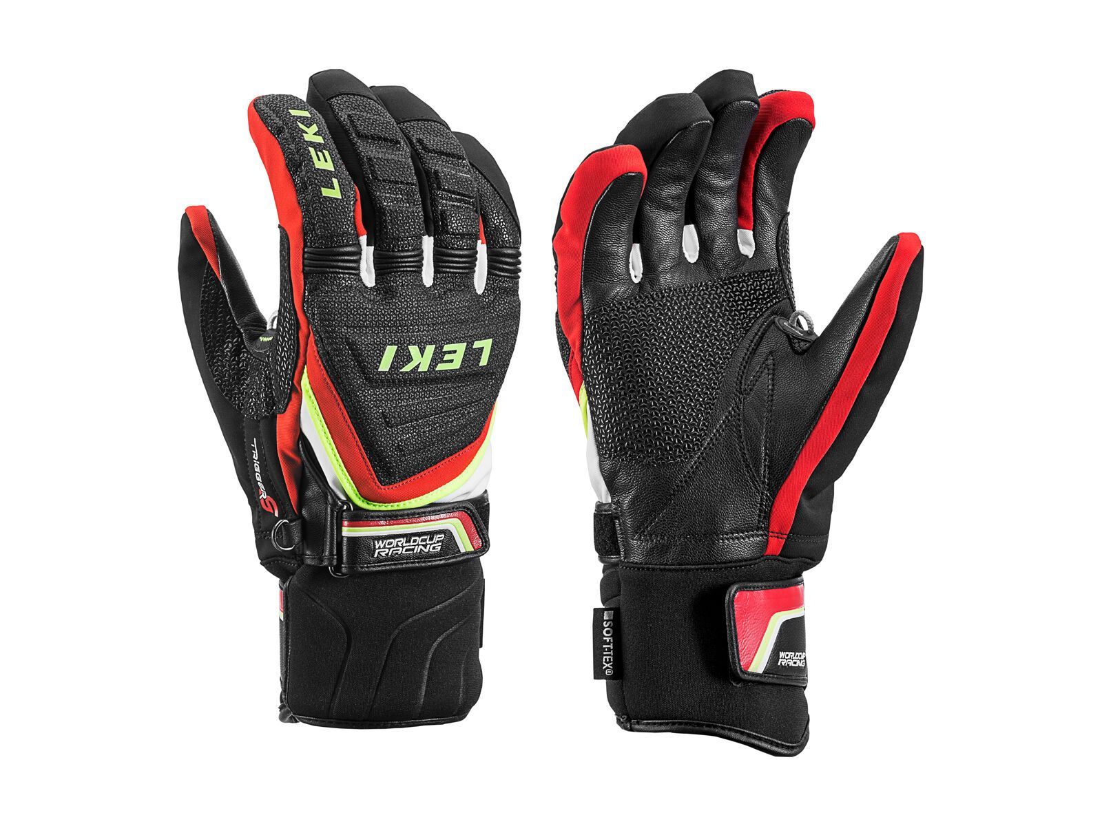 Leki Race Coach C-Tech S, schwarz-rot-weiss-gelb - Bild 1