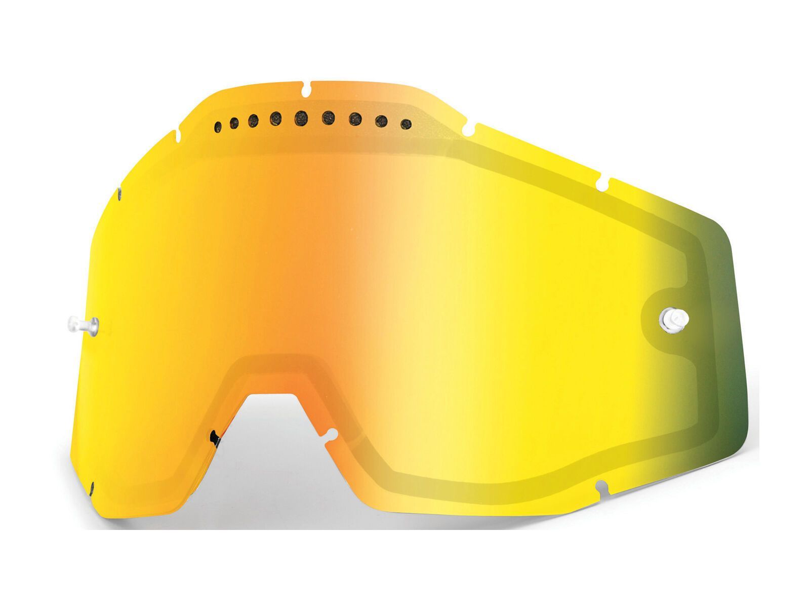 100% Racecraft/Accuri/Strata Vented Dual Replacement Lens, mirror gold - Bild 1