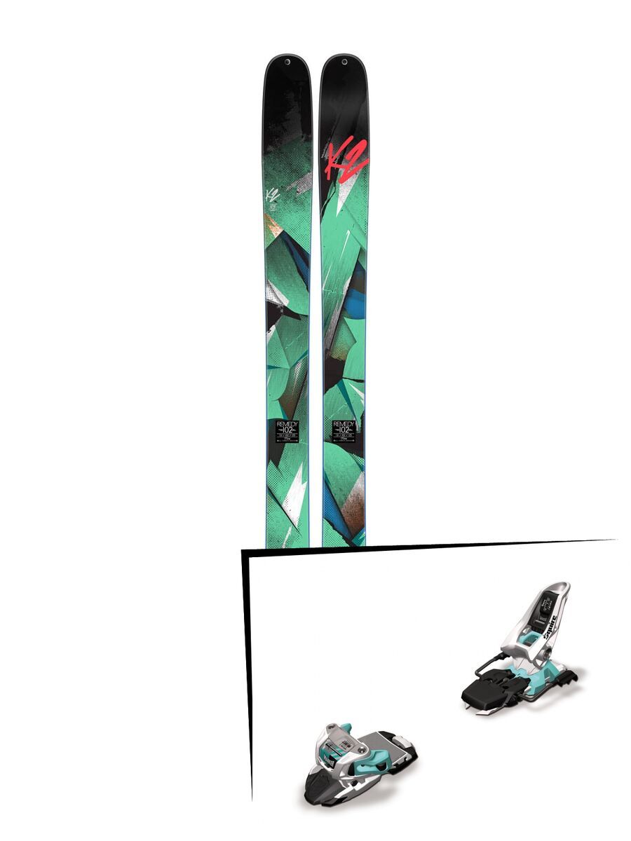 K2 SKI Set: Remedy 102 2015 + Marker Squire 11 - Bild 1