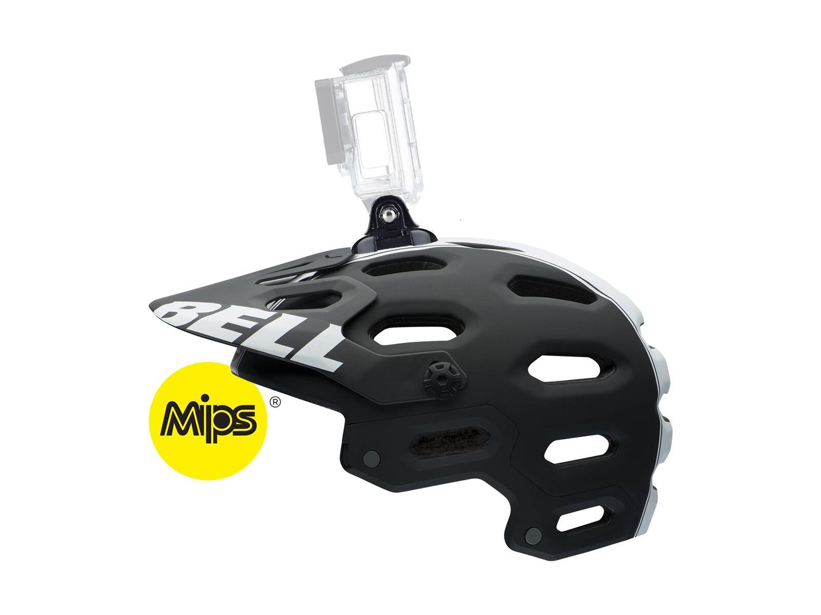 Bell Super 2 MIPS, matte black/white viper - Bild 2