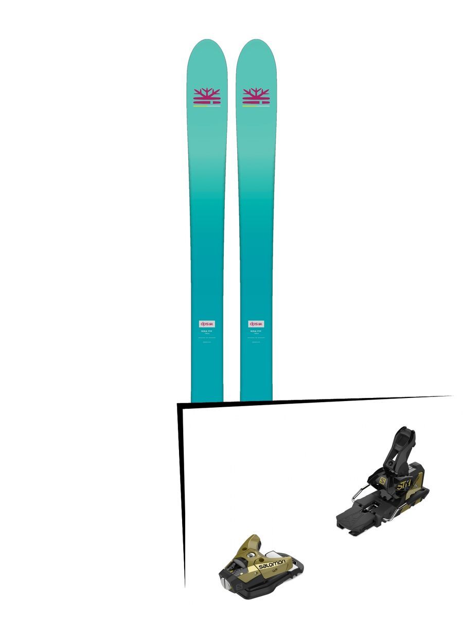 Set: DPS Skis Nina F99 Foundation 2018 + Salomon STH2 WTR 16 gold/black - Bild 1