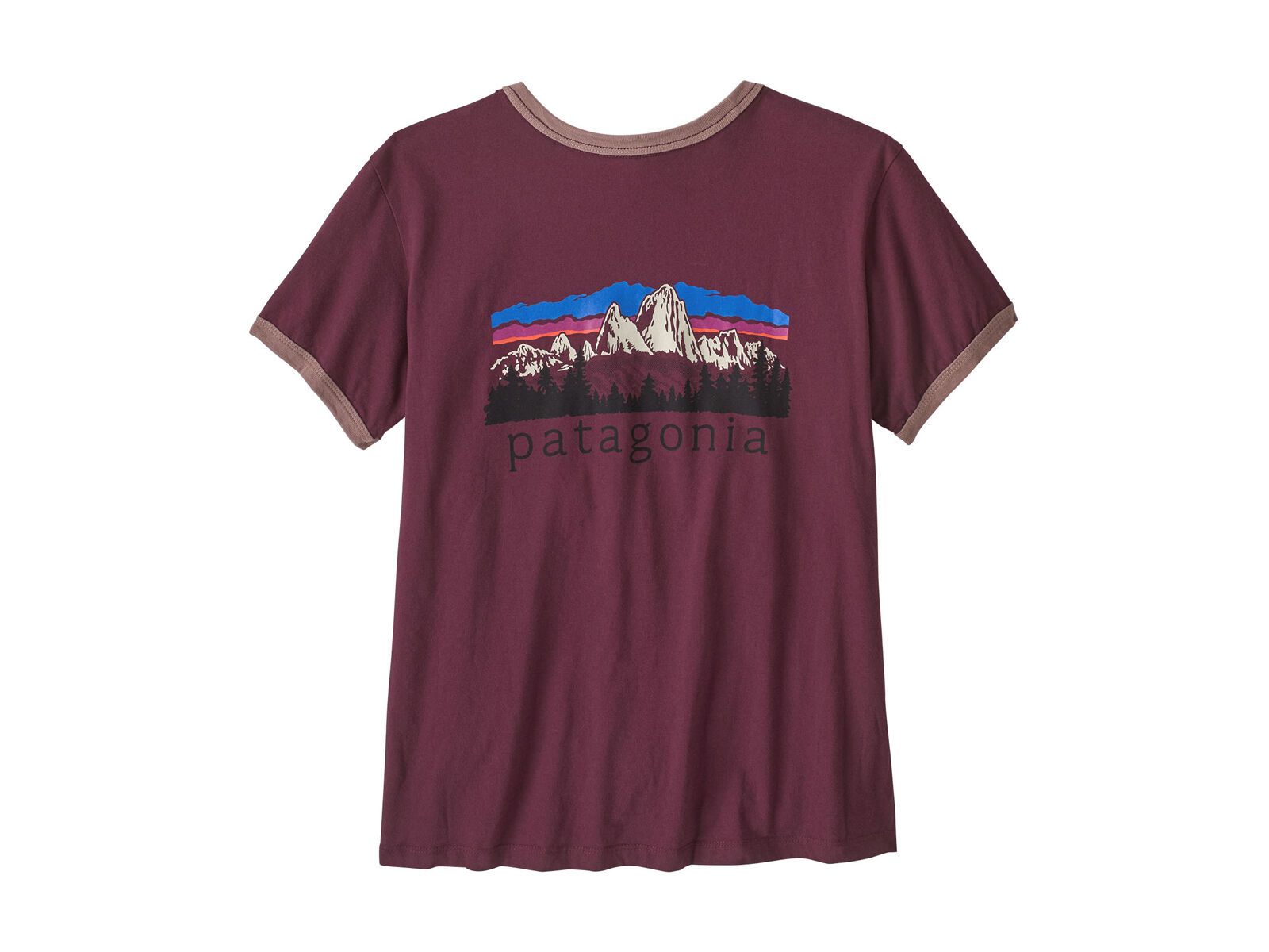 Patagonia Women's Fitz Roy Foothills Ringer Tee, berry fig - Bild 1