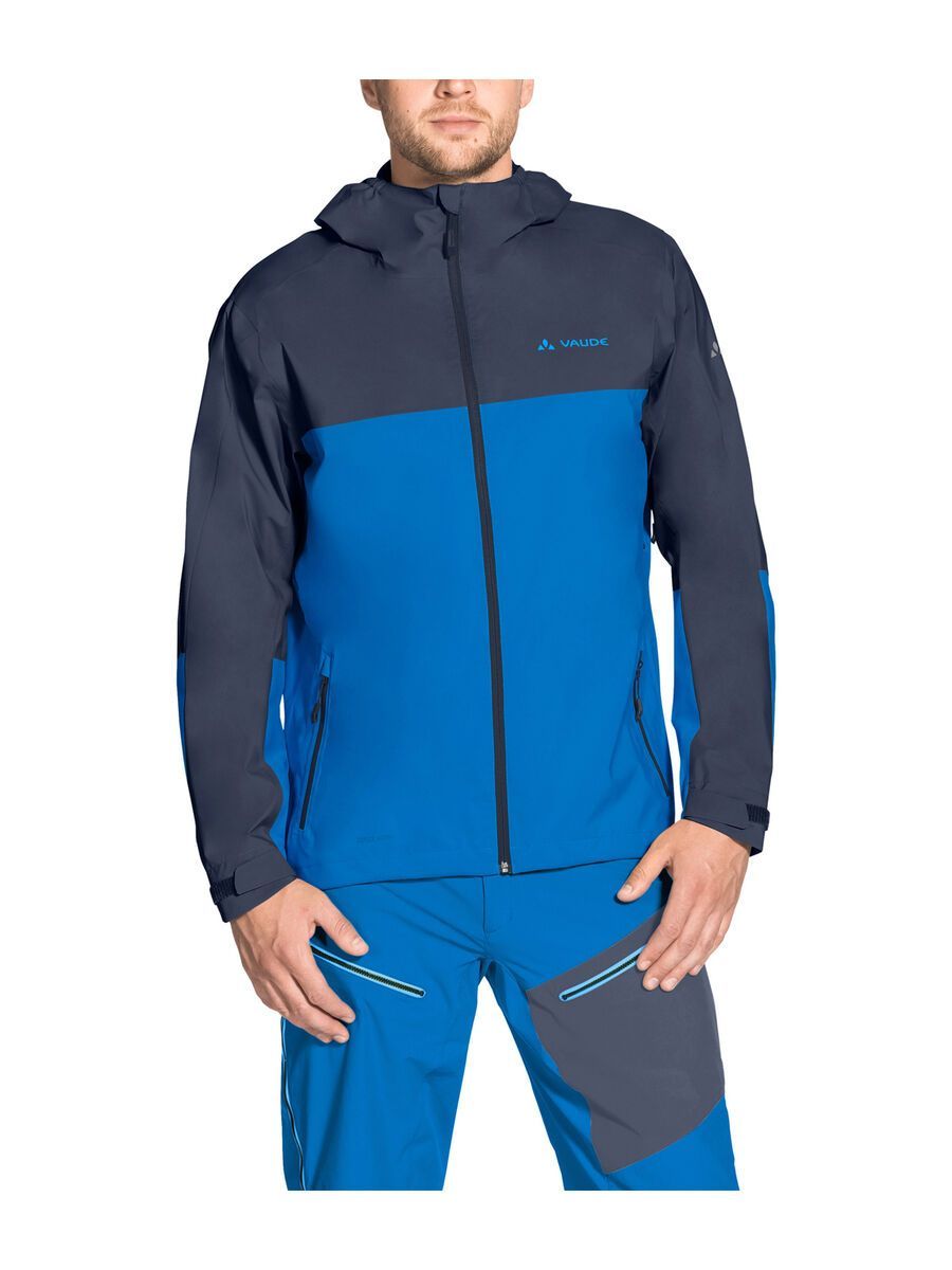 Vaude Men's Moab Rain Jacket, radiate blue - Bild 3