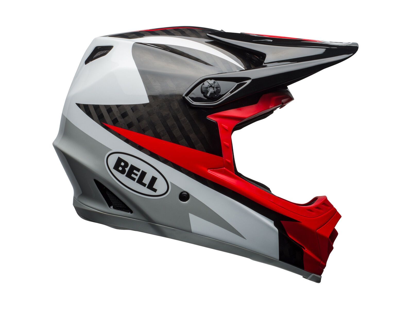 Bell Full-9, gloss white/black/hibiscus rio - Bild 4