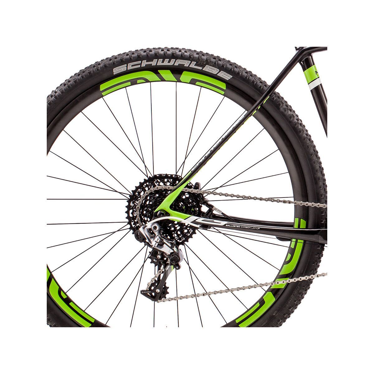 Cannondale F-SI Carbon Team, jet black with berzerker green and magnesium white, gloss - Bild 4