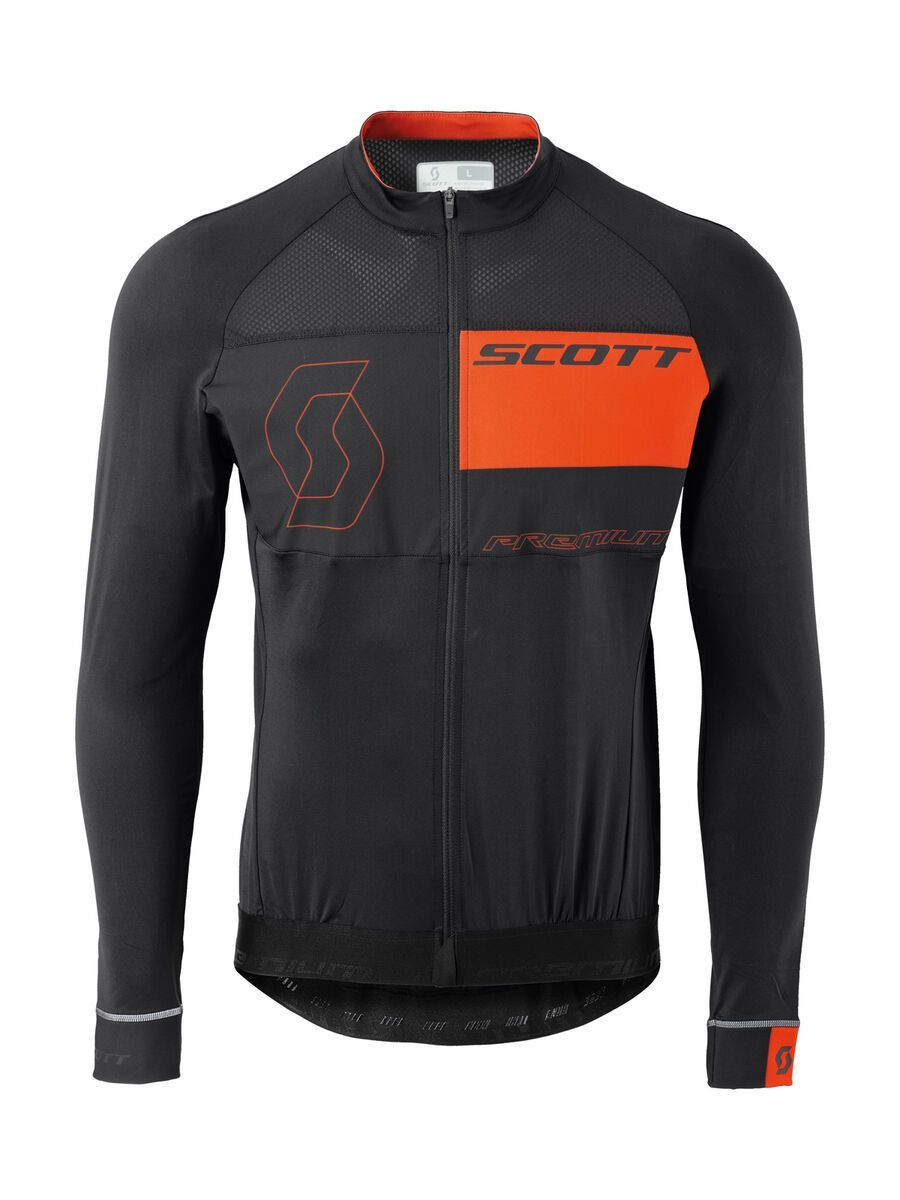 Scott RC Premium 10 l/sl Shirt, black/tangerine orange - Bild 1